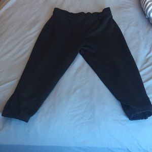 Black softball pants